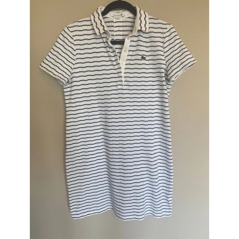 Lacoste Striped Polo Dress. Size 40